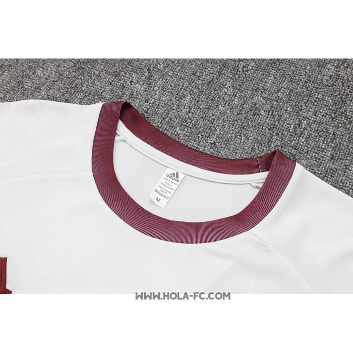 Chandal del Flamengo 2024-2025 Manga Corta Blanco - Pantalon Corto